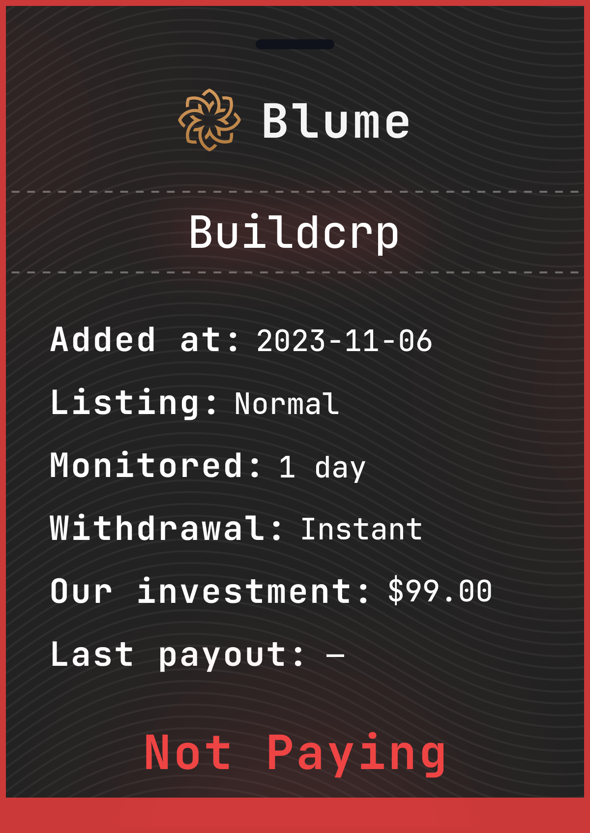 Monitored by blume-monitor.com