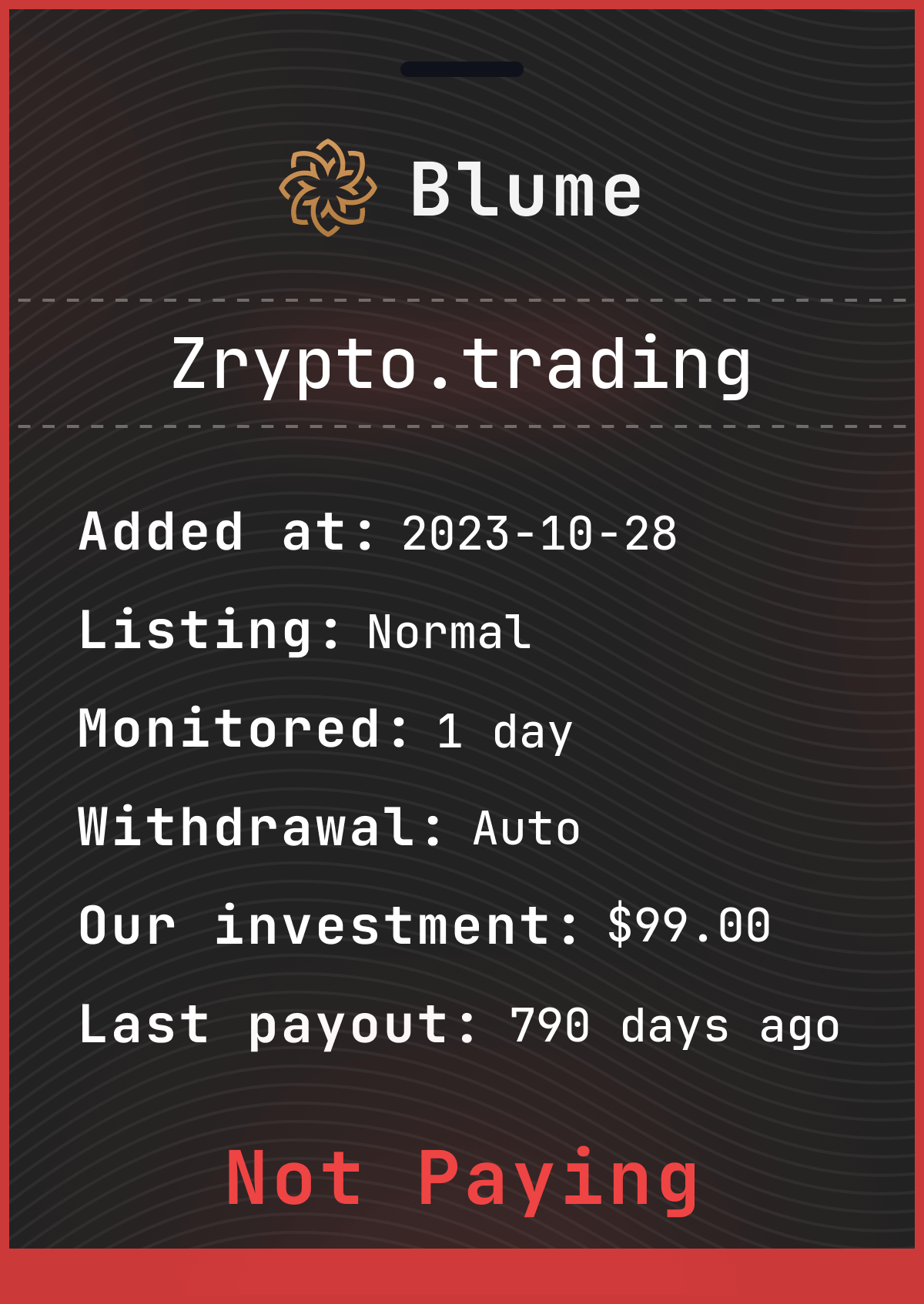 Monitored by blume-monitor.com