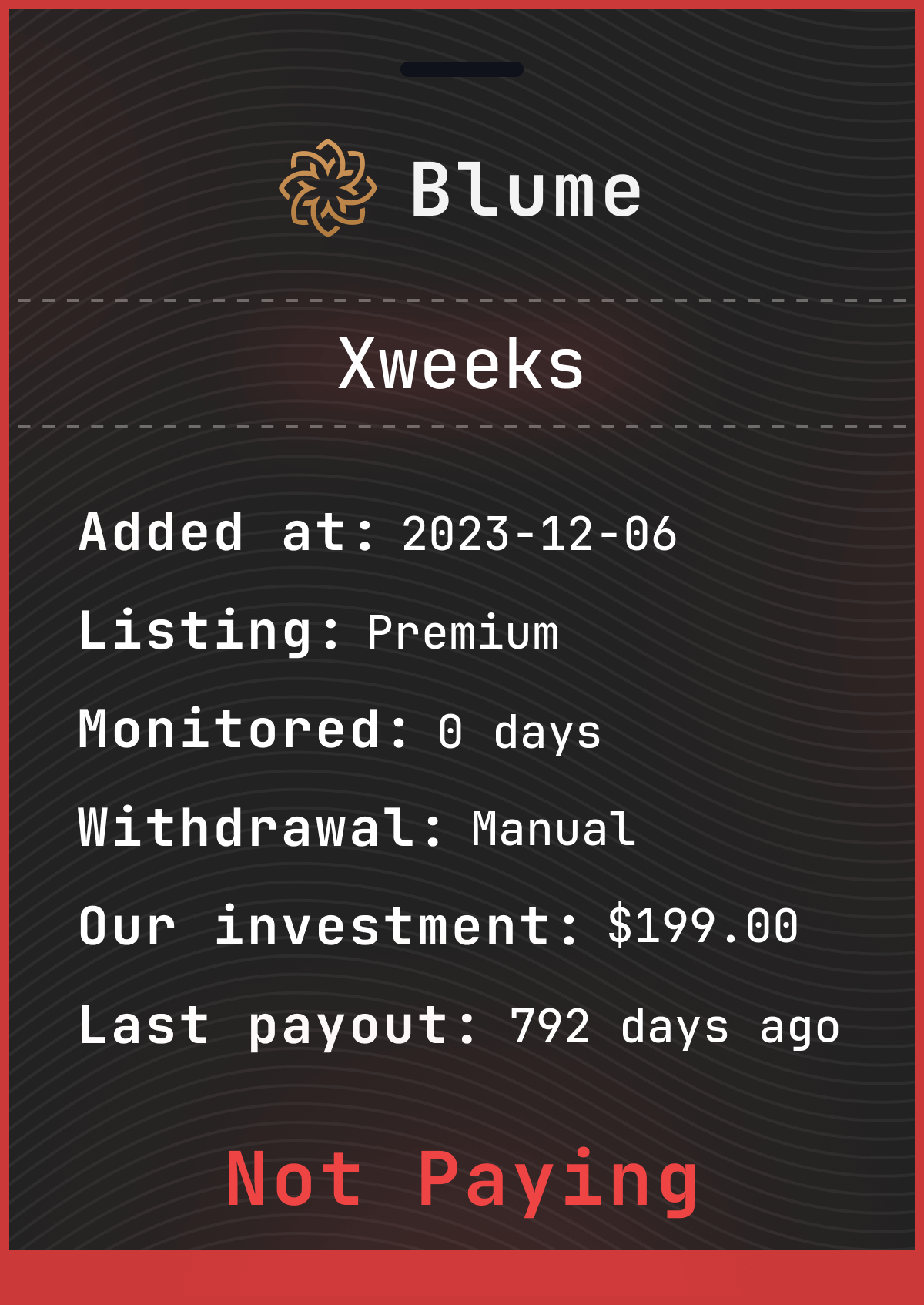 Monitored by blume-monitor.com