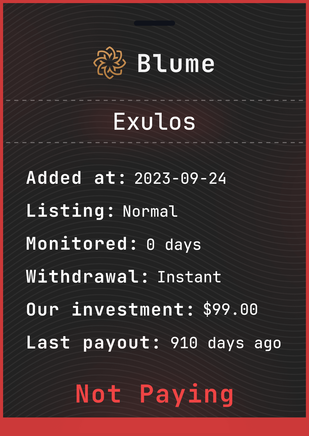 Monitored by blume-monitor.com