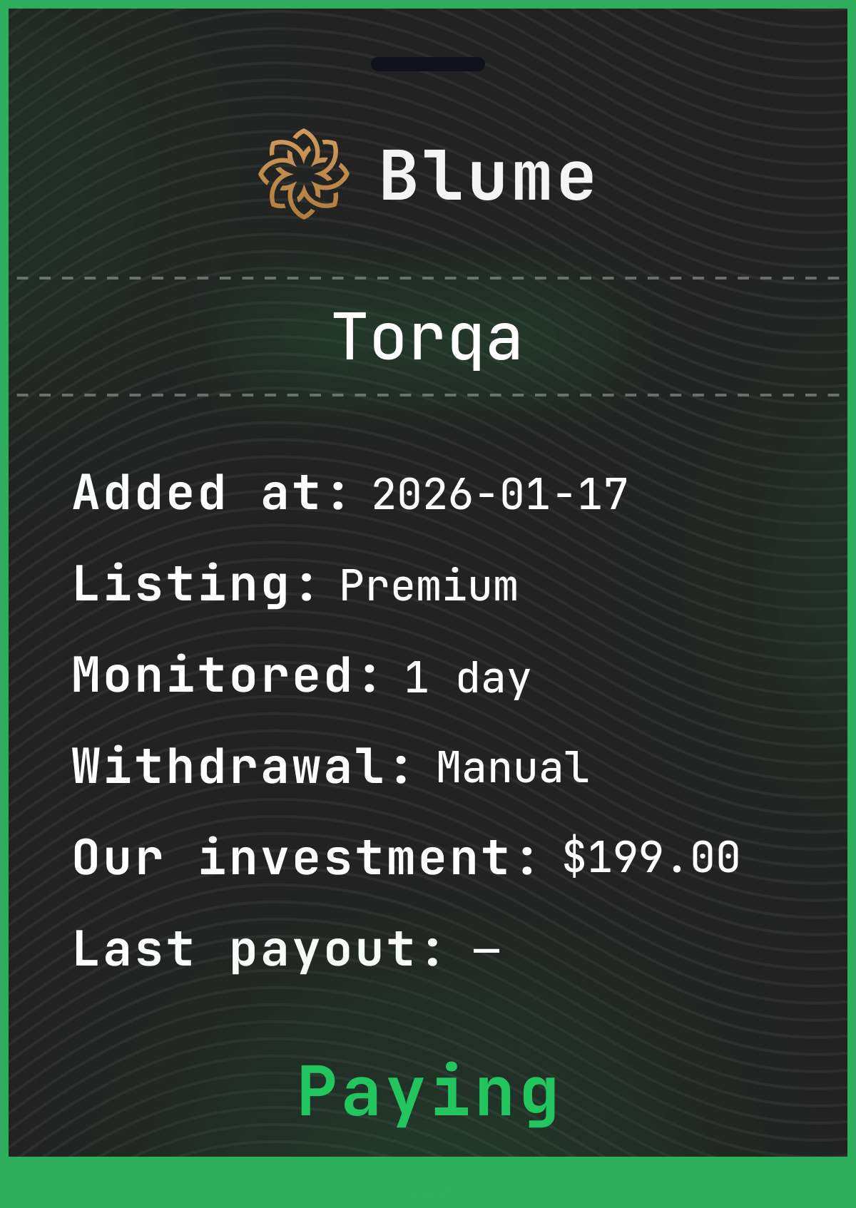 Monitored by blume-monitor.com