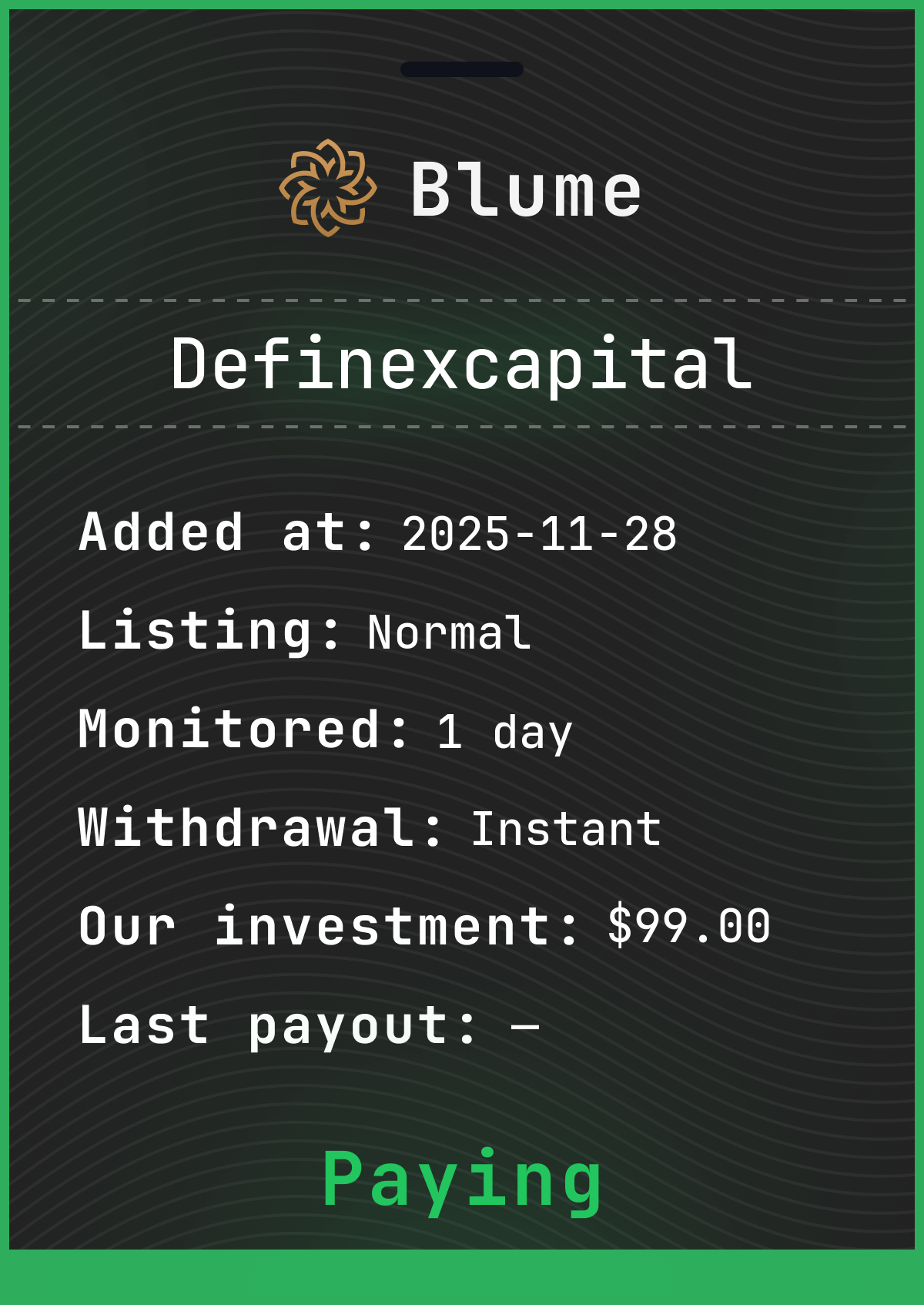 Monitored by blume-monitor.com