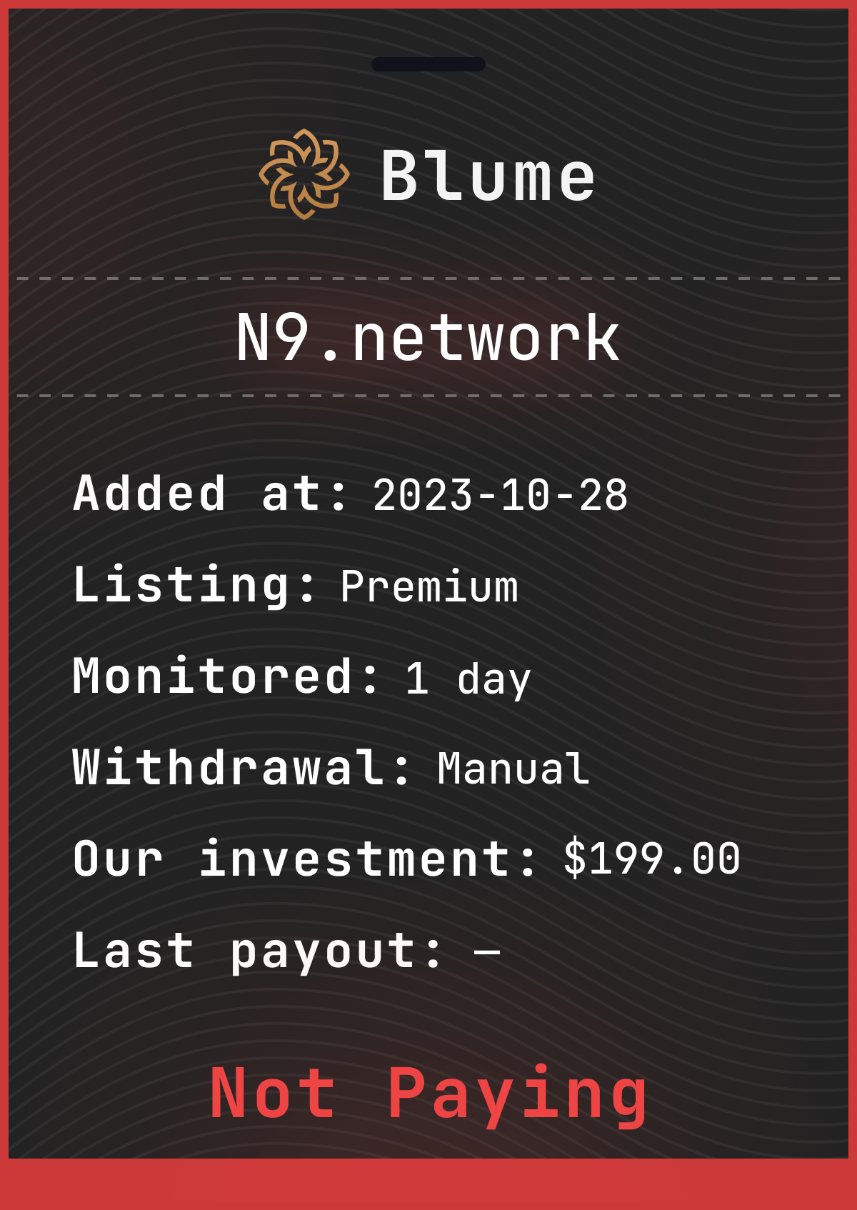 Monitored by blume-monitor.com