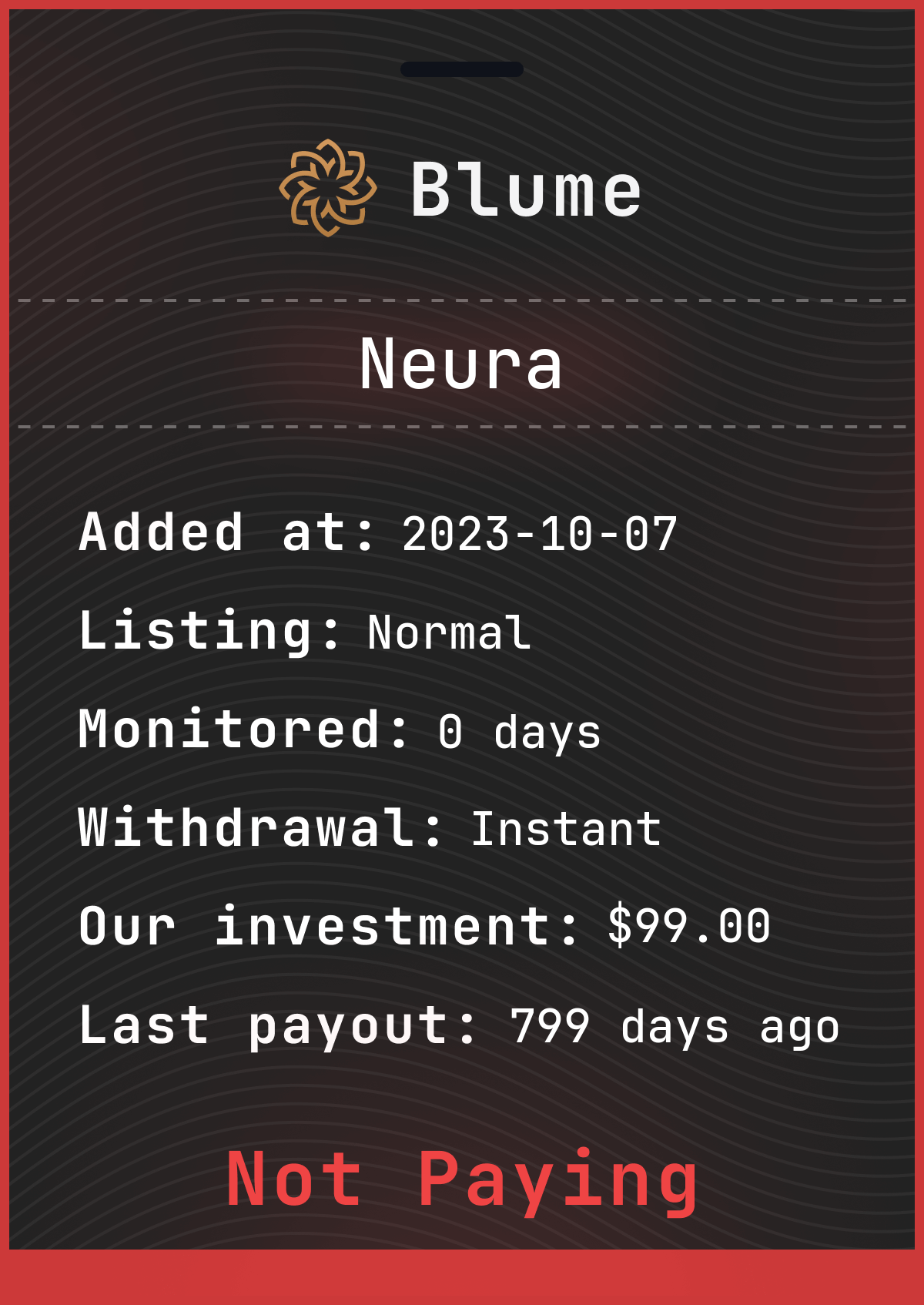 Monitored by blume-monitor.com