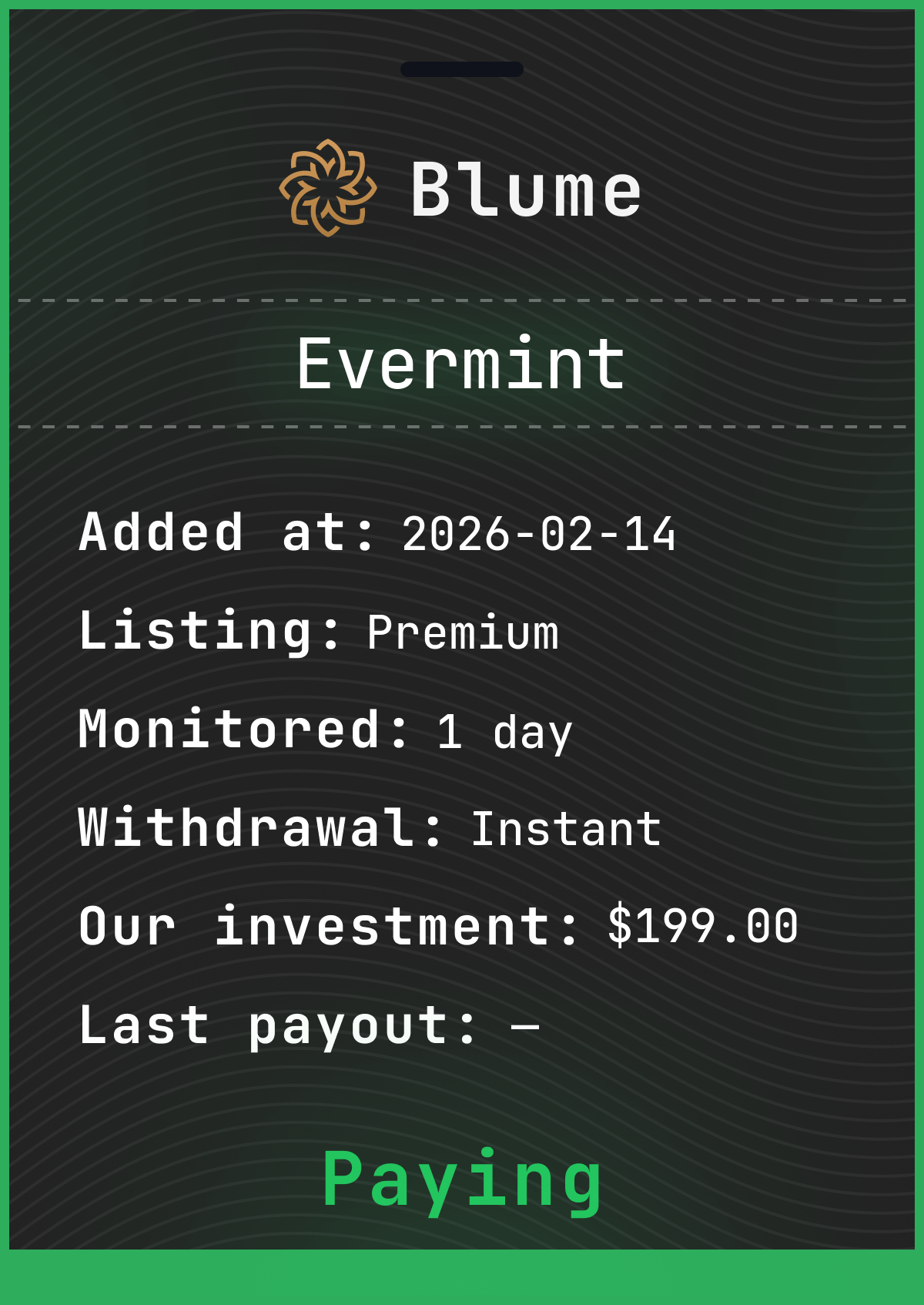 Monitored by blume-monitor.com