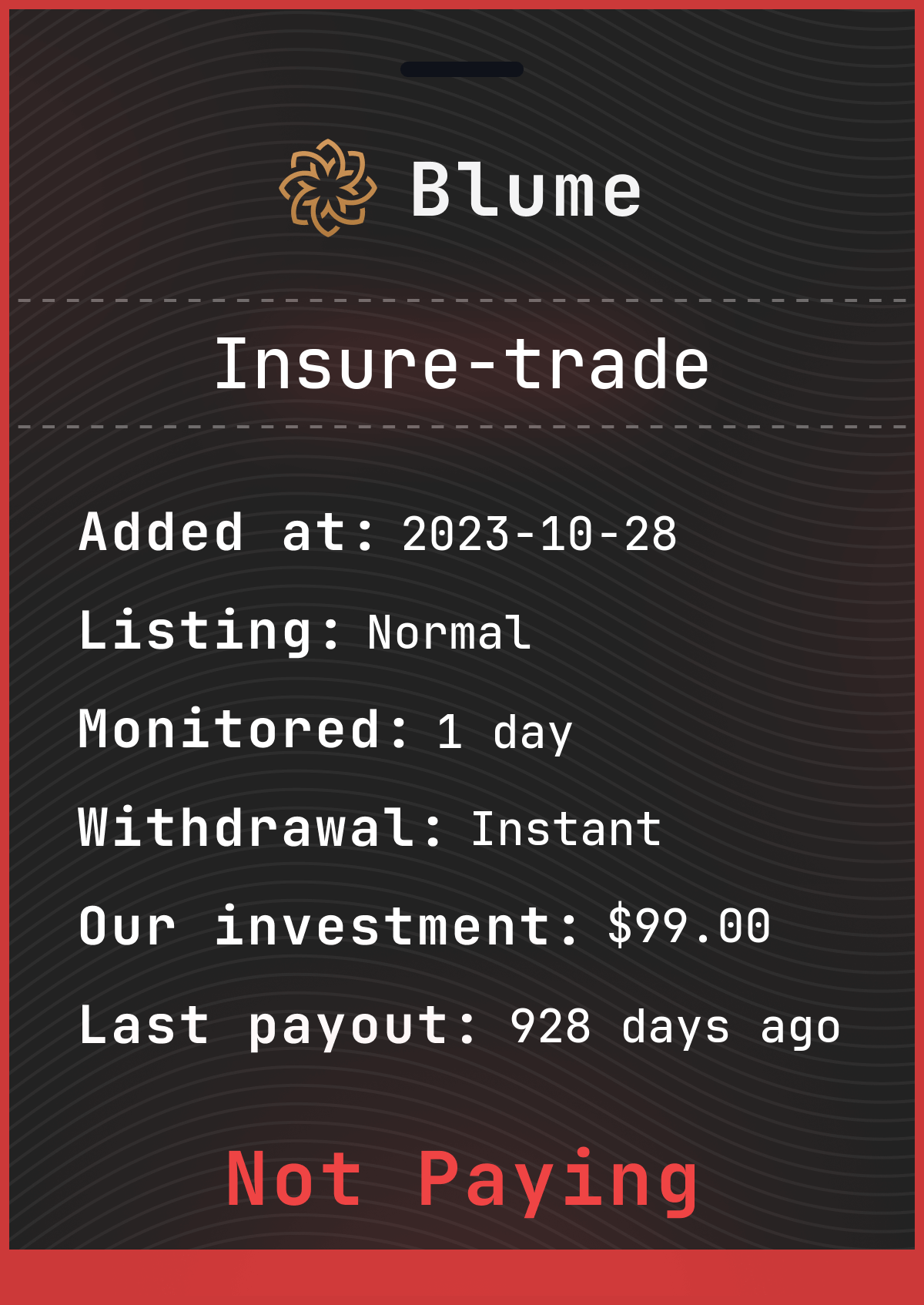 Monitored by blume-monitor.com