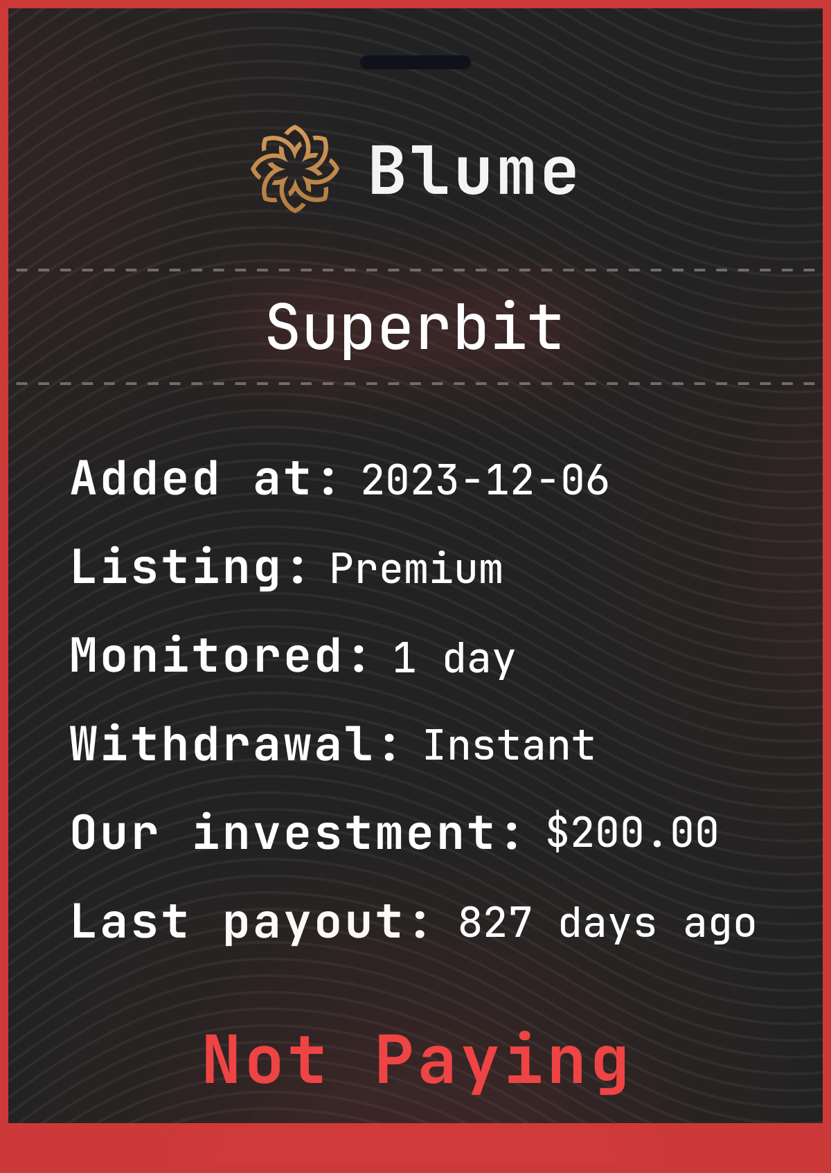 Monitored by blume-monitor.com