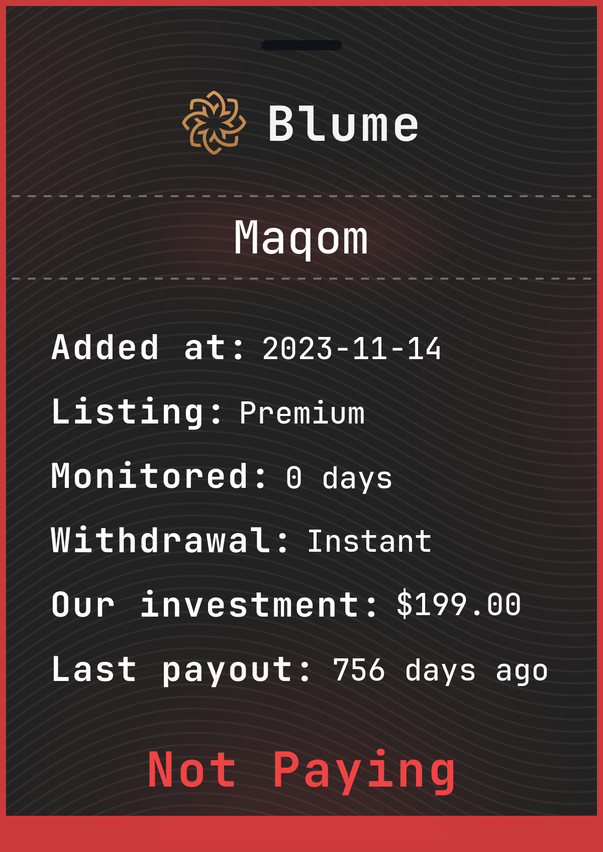 Monitored by blume-monitor.com