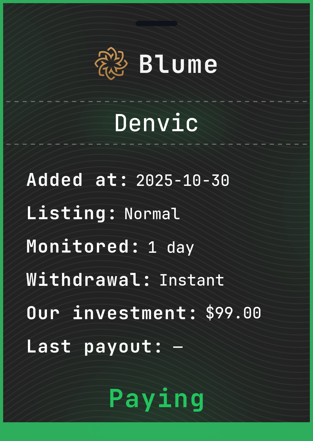 Monitored by blume-monitor.com