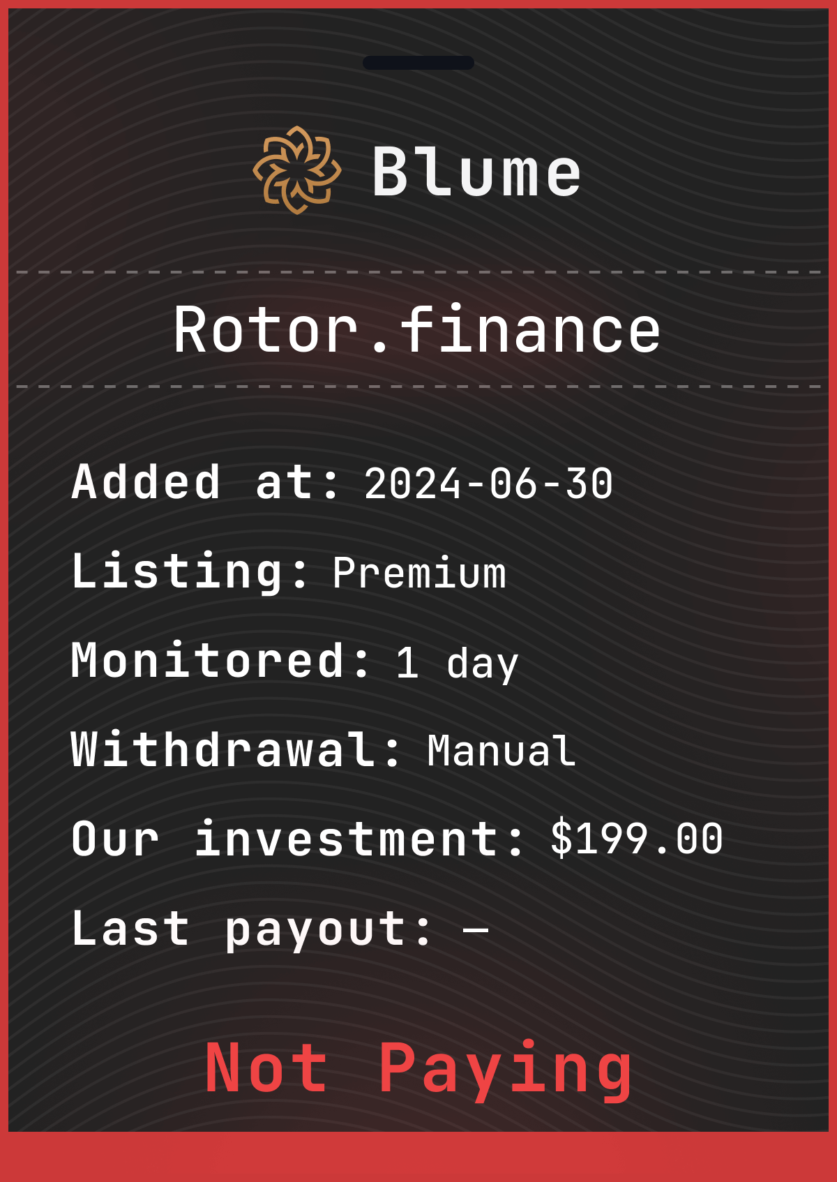 Monitored by blume-monitor.com