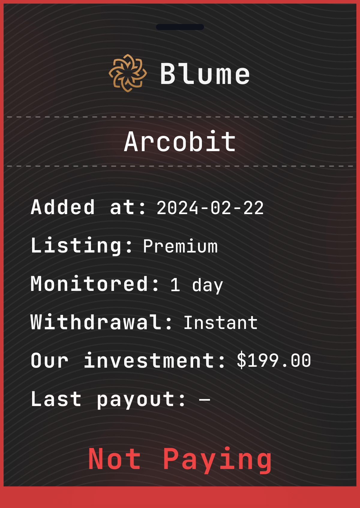 Monitored by blume-monitor.com