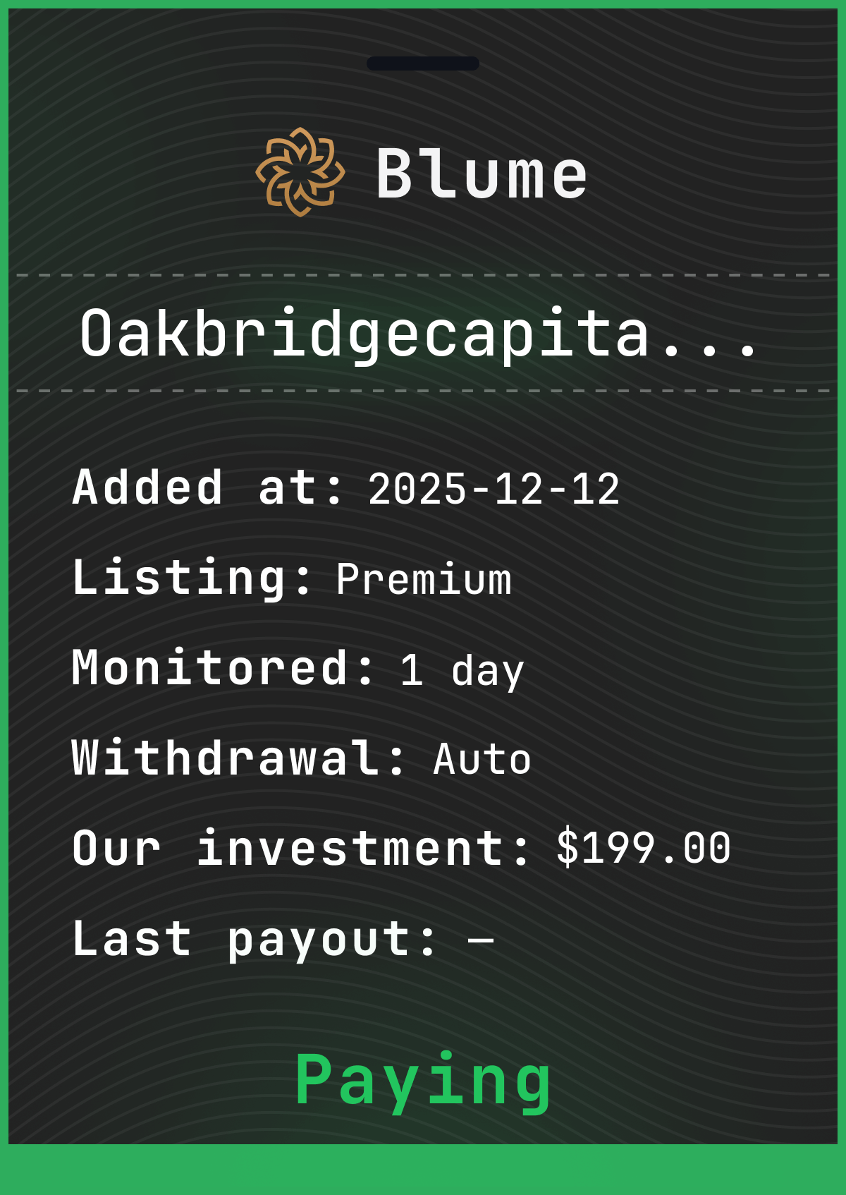 Monitored by blume-monitor.com