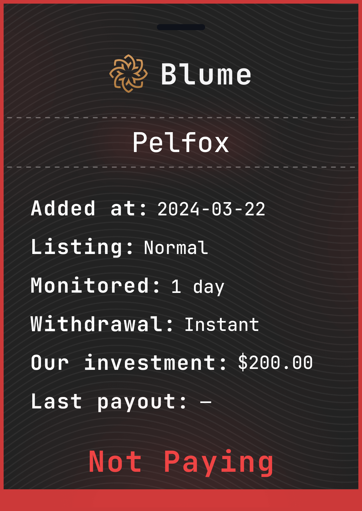 Monitored by blume-monitor.com