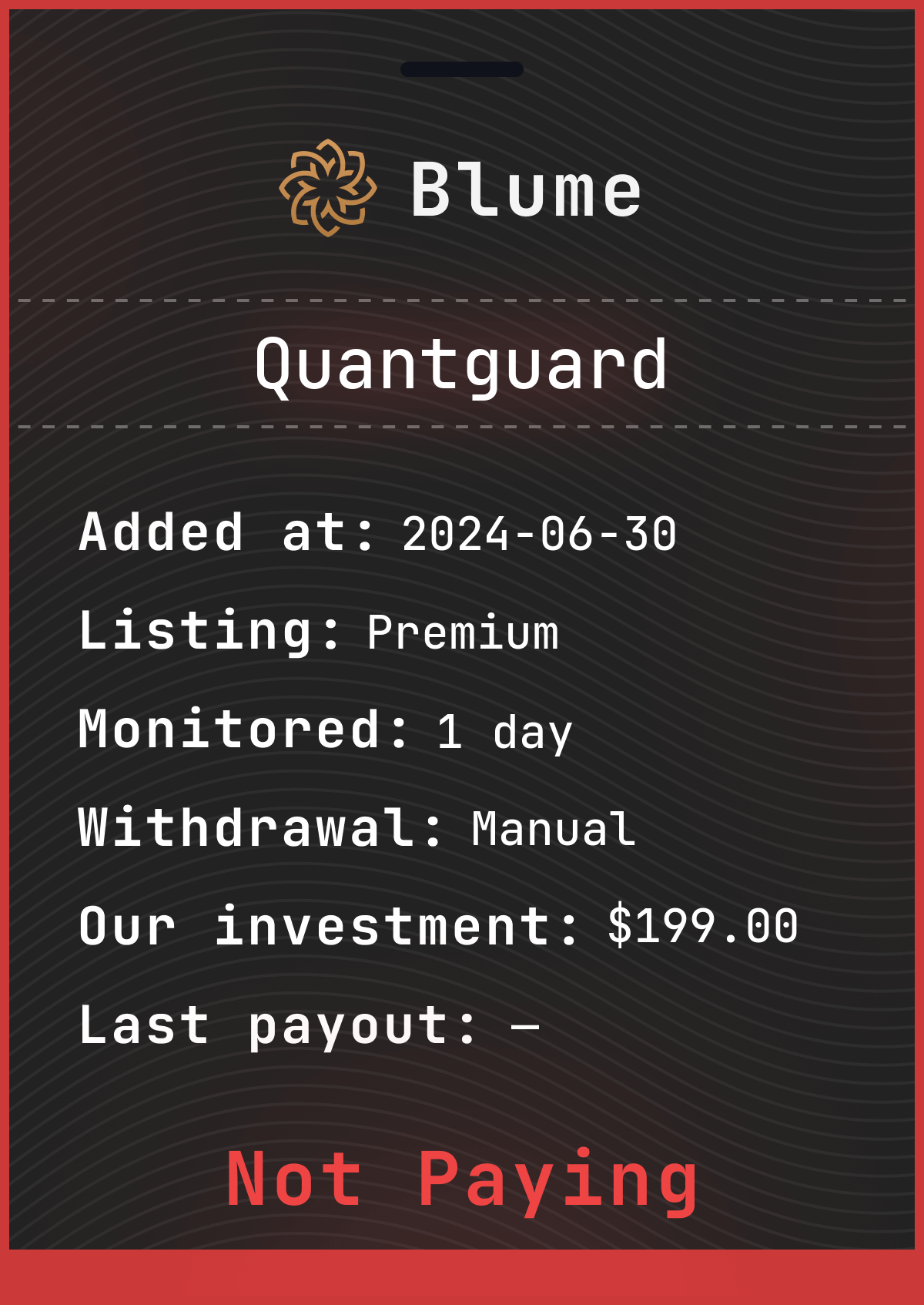 Monitored by blume-monitor.com