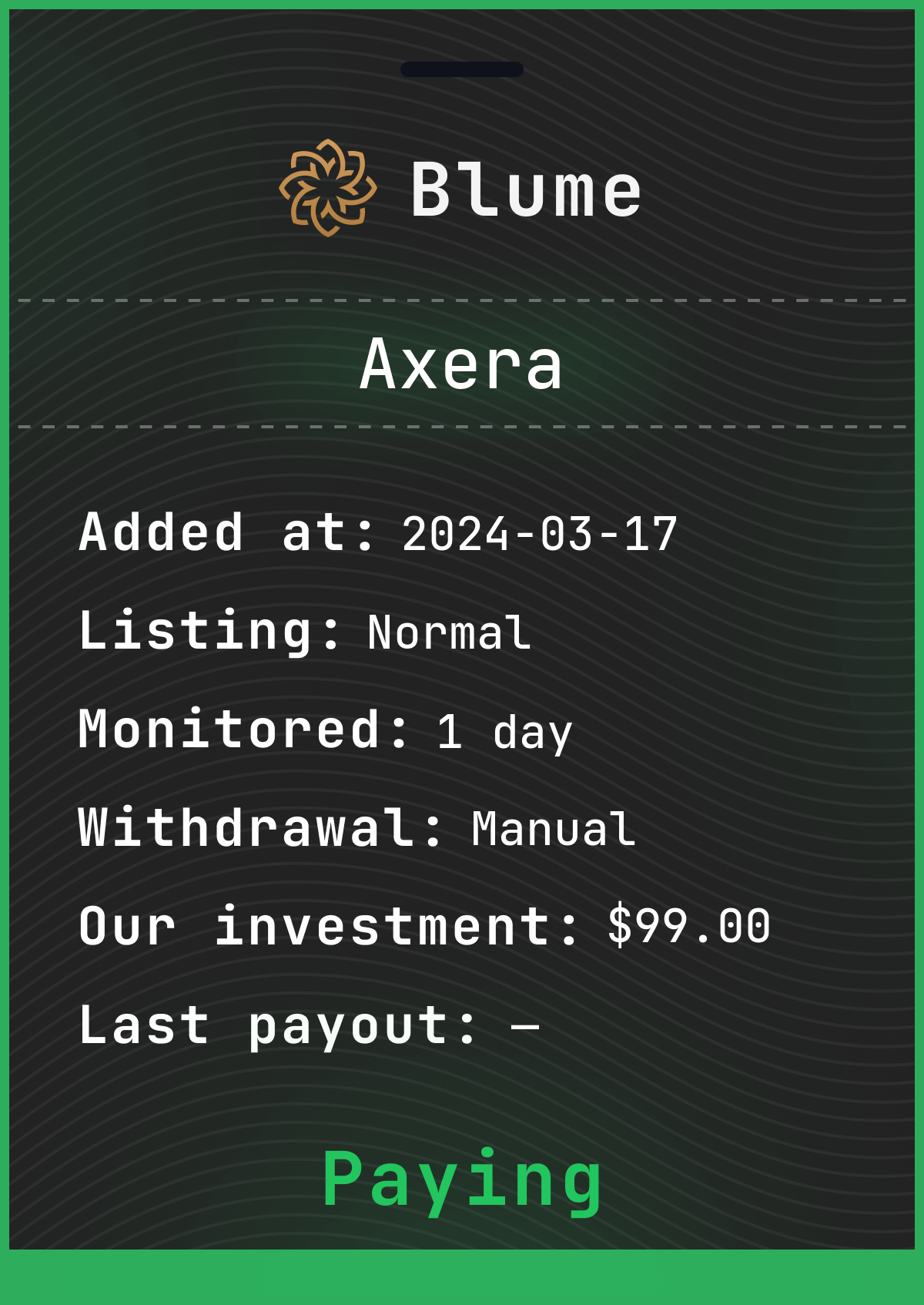 Monitored by blume-monitor.com